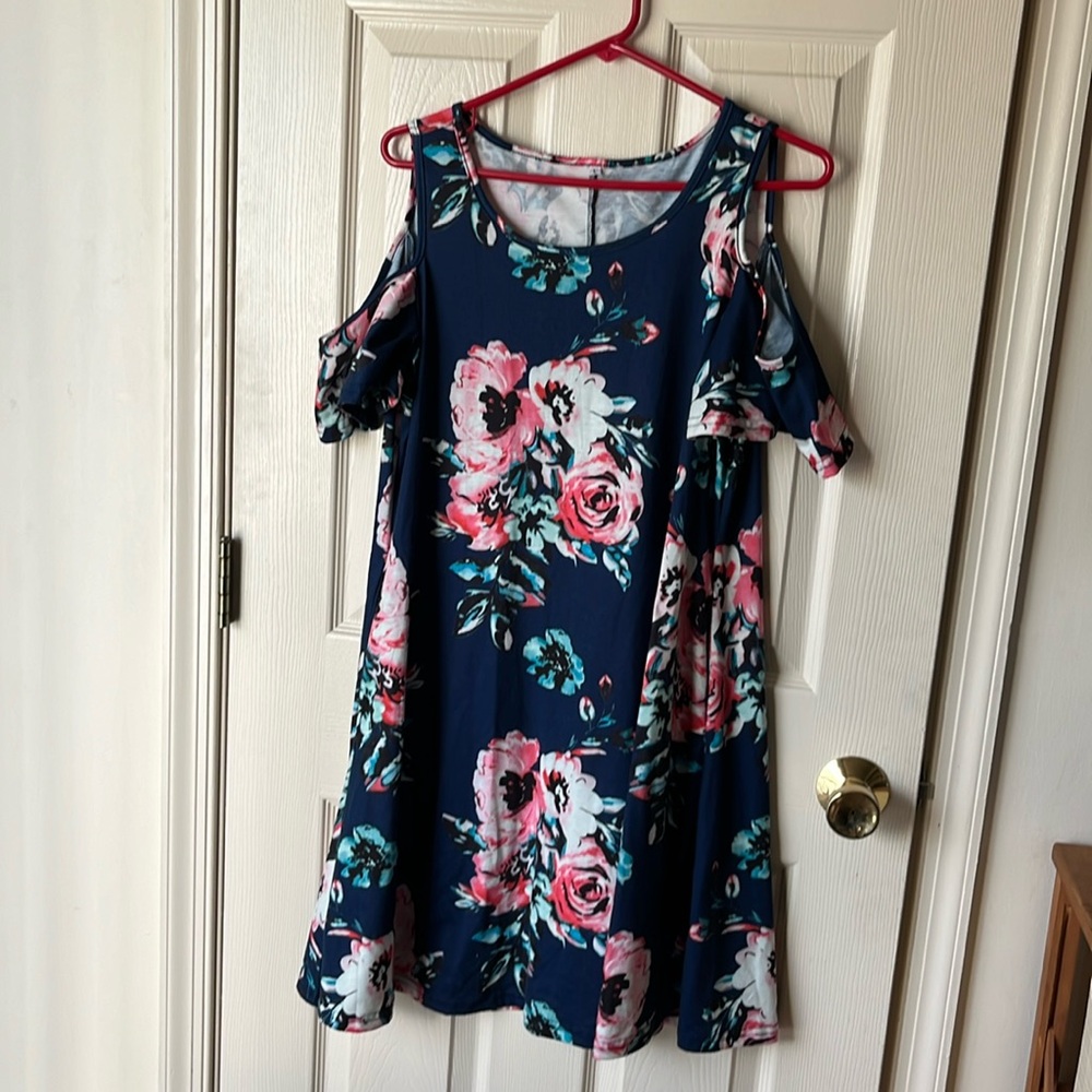 Open shoulder dress